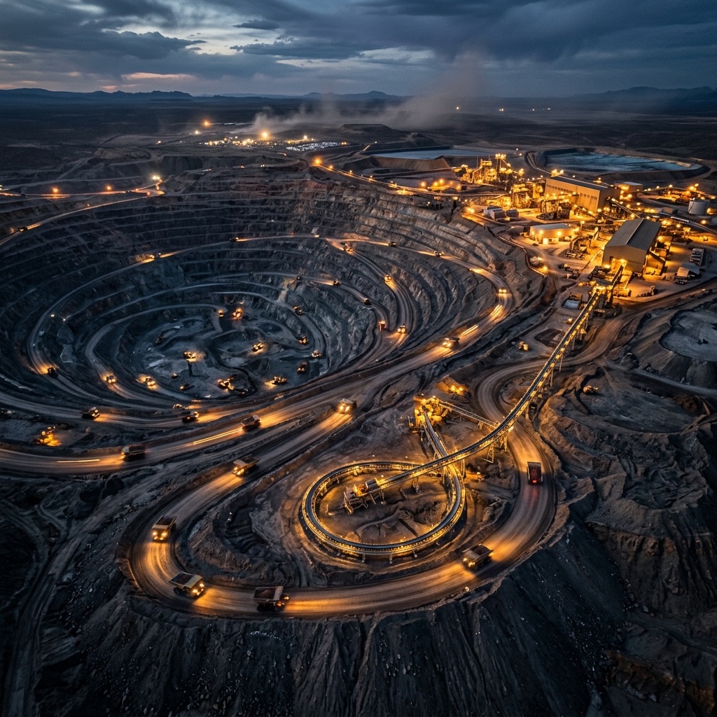 Industrial mining operations