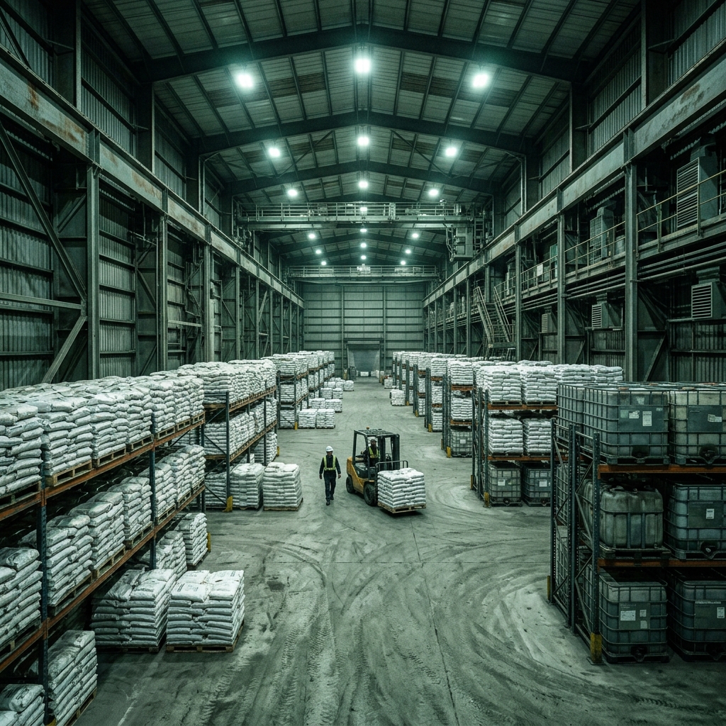 Warehouse and blending facility